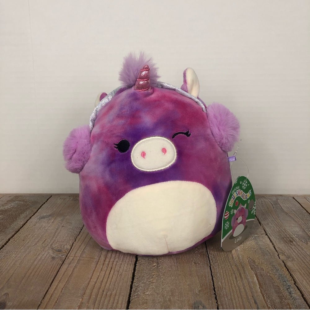 Squishmallows 7.5” Lola the Unicorn NWT New Plushed Stuffed Animal Purple